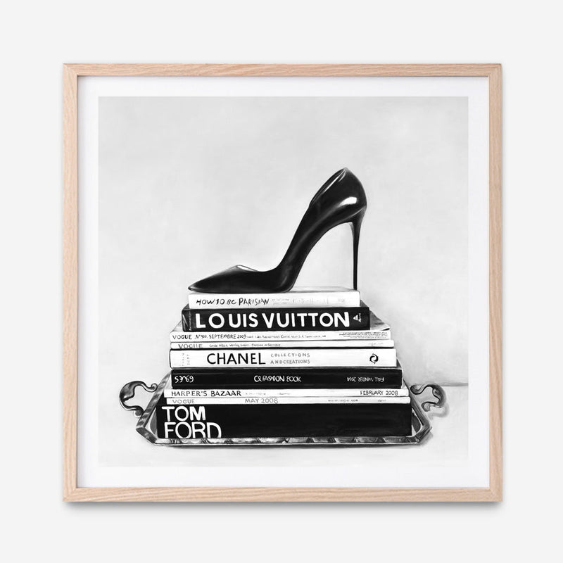 Shop Runway Reads (Square) Art Print a Hamptons style themed painted wall art print from The Print Emporium wall artwork collection - Buy Australian made fine art painting style poster and framed prints for the home and your interior decor room, TPE-193-AP