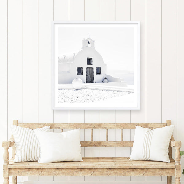 Shop Santorini I (Square) Photo Art Print a coastal themed photography wall art print from The Print Emporium wall artwork collection - Buy Australian made fine art poster and framed prints for the home and your interior decor, TPE-943-AP