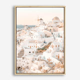 Shop Santorini Sunset I Photo Canvas Print a coastal themed photography framed stretched canvas print from The Print Emporium wall artwork collection - Buy Australian made prints for the home and your interior decor space, TPE-1107-CA-35X46-NF