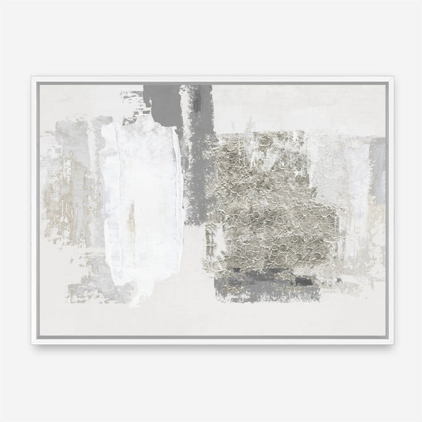 Shop Silver Slate Canvas Print a painted abstract themed framed canvas wall art print from The Print Emporium artwork collection - Buy Australian made fine art painting style stretched canvas prints for the home and your interior decor space, TPE-PC-PI540-CA-35X46-NF