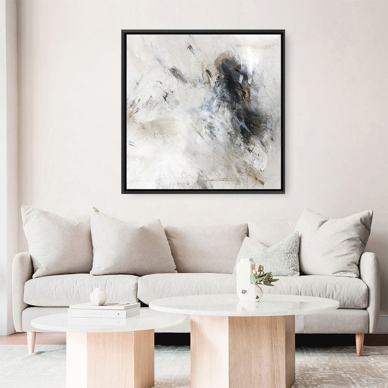 Shop Sketch Lines II (Square) Canvas Print a painted abstract themed framed canvas wall art print from The Print Emporium artwork collection - Buy Australian made fine art painting style stretched canvas prints for the home and your interior decor space, TPE-PC-PI453-CA-40X40-NF