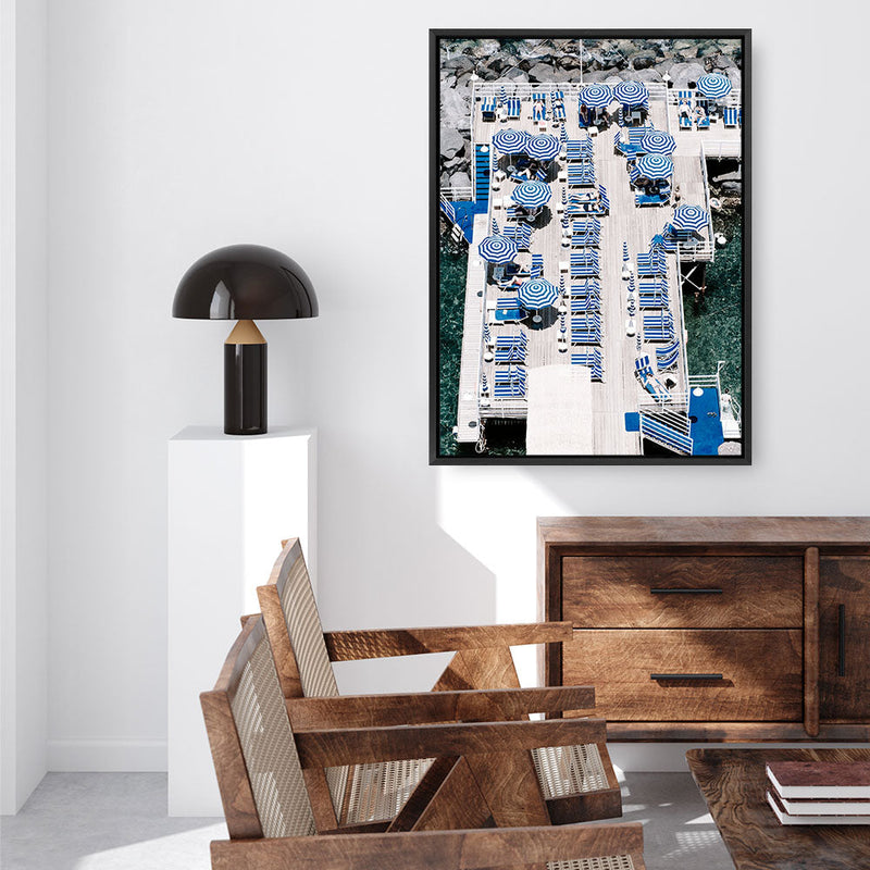 Shop Sorrento Bathers I Photo Canvas Print a coastal themed photography framed stretched canvas print from The Print Emporium wall artwork collection - Buy Australian made prints for the home and your interior decor space, TPE-724-CA-35X46-NF