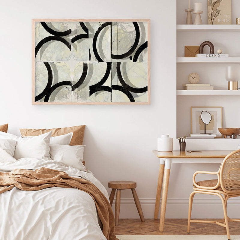 Shop Space Time I Art Print a painted abstract themed wall art print from The Print Emporium wall artwork collection - Buy Australian made fine art painting style poster and framed prints for the home and your interior decor room, TPE-PC-WZ576-AP