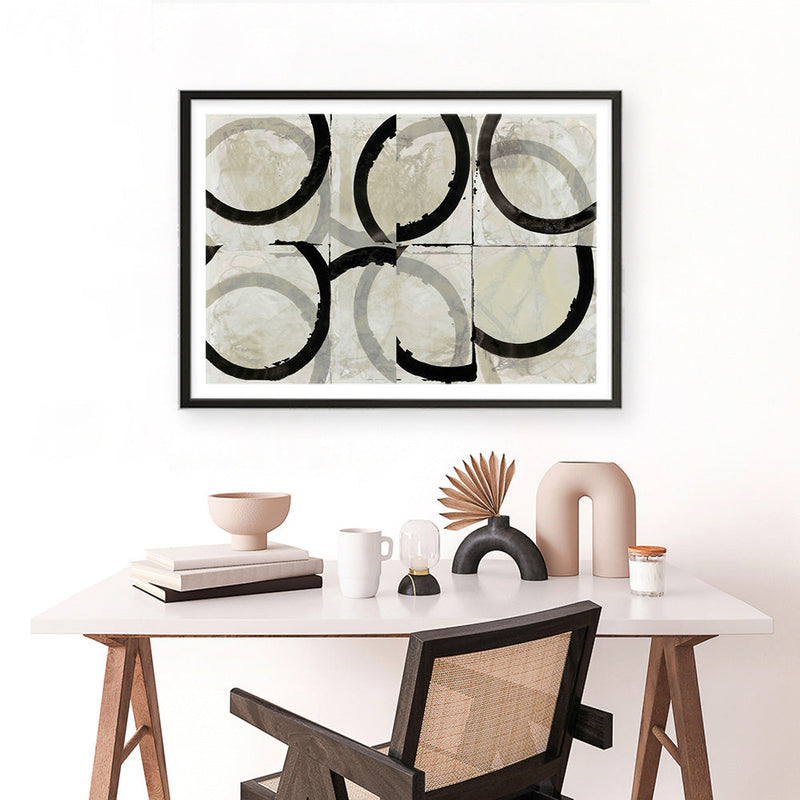 Shop Space Time II Art Print a painted abstract themed wall art print from The Print Emporium wall artwork collection - Buy Australian made fine art painting style poster and framed prints for the home and your interior decor room, TPE-PC-WZ577-AP