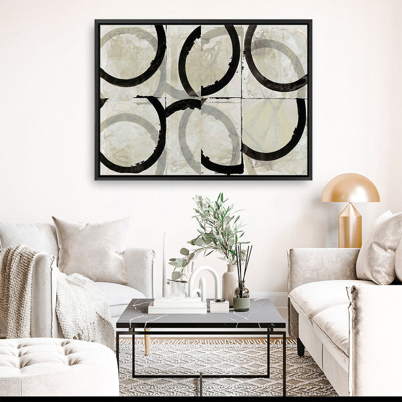 Shop Space Time II Canvas Print a painted abstract themed framed canvas wall art print from The Print Emporium artwork collection - Buy Australian made fine art painting style stretched canvas prints for the home and your interior decor space, TPE-PC-WZ577-CA-35X46-NF