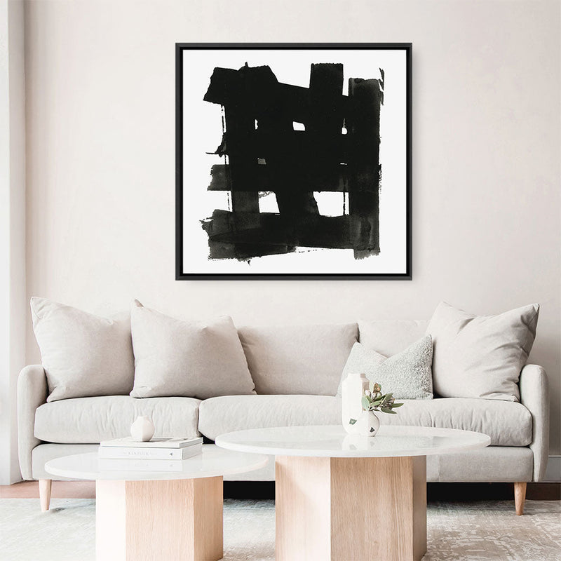 Shop Stacking Together I (Square) Canvas Print a painted abstract themed framed canvas wall art print from The Print Emporium artwork collection - Buy Australian made fine art painting style stretched canvas prints for the home and your interior decor space, TPE-PC-WZ274-CA-40X40-NF