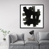 Shop Stacking Together II (Square) Canvas Print a painted abstract themed framed canvas wall art print from The Print Emporium artwork collection - Buy Australian made fine art painting style stretched canvas prints for the home and your interior decor space, TPE-PC-WZ275-CA-40X40-NF