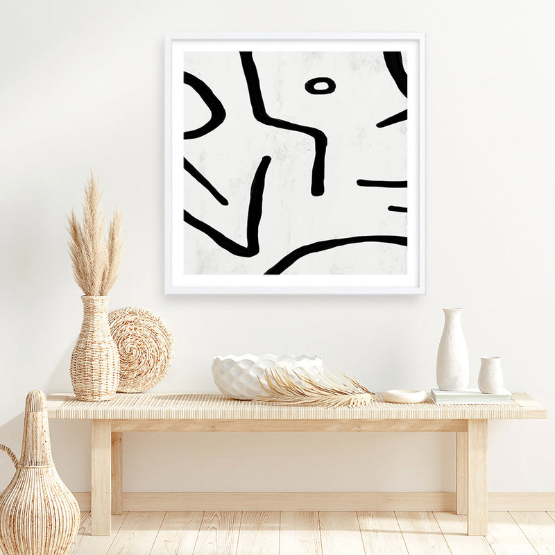 Shop Stark (Square) Art Print a painted abstract themed wall art print from The Print Emporium wall artwork collection - Buy Australian made fine art painting style poster and framed prints for the home and your interior decor room, TPE-DH-322-AP