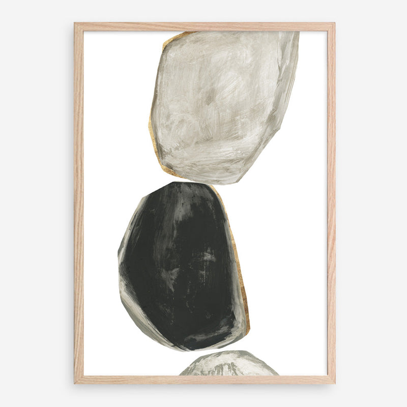 Shop Stones II Art Print a painted abstract themed wall art print from The Print Emporium wall artwork collection - Buy Australian made fine art painting style poster and framed prints for the home and your interior decor room, TPE-PC-RF442-AP
