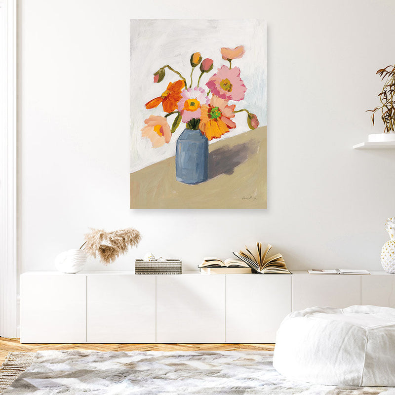 Shop Subtle Bouquet Canvas Print a floral themed painted framed canvas wall art print from The Print Emporium artwork collection - Buy Australian made fine art painting style stretched canvas prints for the home and your interior decor space, TPE-WA-68964-CA-35X46-NF