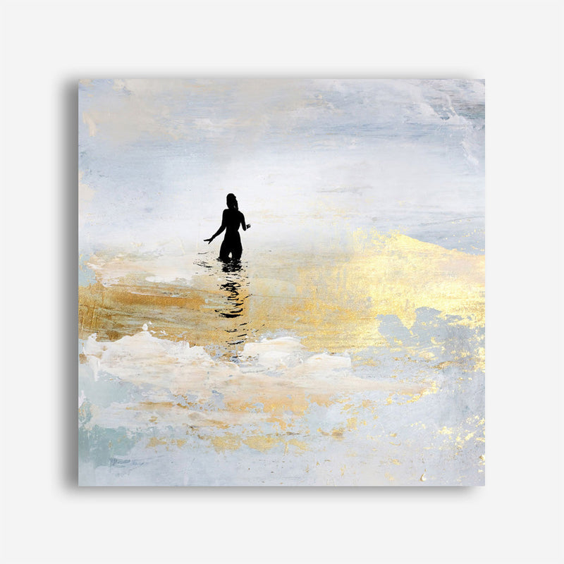 Shop Sun Dip (Square) Canvas Print a painted abstract themed framed canvas wall art print from The Print Emporium artwork collection - Buy Australian made fine art painting style stretched canvas prints for the home and your interior decor space, TPE-DH-328-CA-40X40-NF