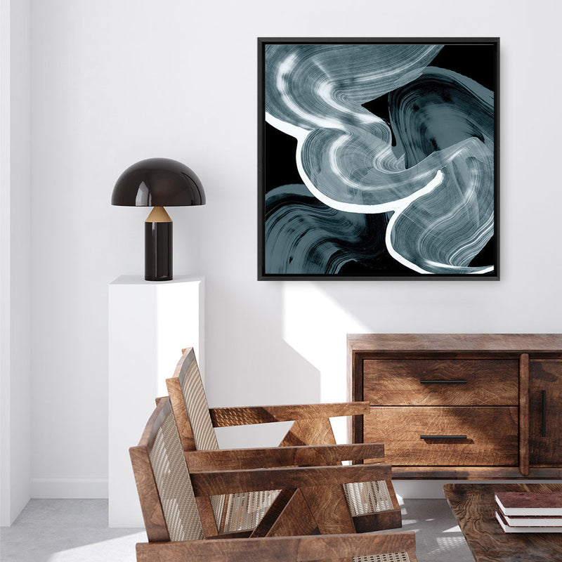 Shop Swirl III (Square) Canvas Print a painted abstract themed framed canvas wall art print from The Print Emporium artwork collection - Buy Australian made fine art painting style stretched canvas prints for the home and your interior decor space, TPE-PC-PG299-CA-40X40-NF