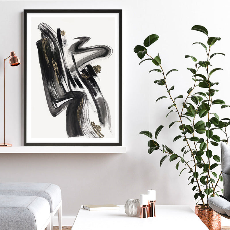Shop The Stenographic Forn II Art Print a painted abstract themed wall art print from The Print Emporium wall artwork collection - Buy Australian made fine art painting style poster and framed prints for the home and your interior decor room, TPE-PC-LE209-AP