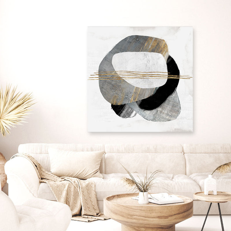Shop Through Dimensions II (Square) Canvas Print a painted abstract themed framed canvas wall art print from The Print Emporium artwork collection - Buy Australian made fine art painting style stretched canvas prints for the home and your interior decor space, TPE-PC-PG992-AA-CA-40X40-NF
