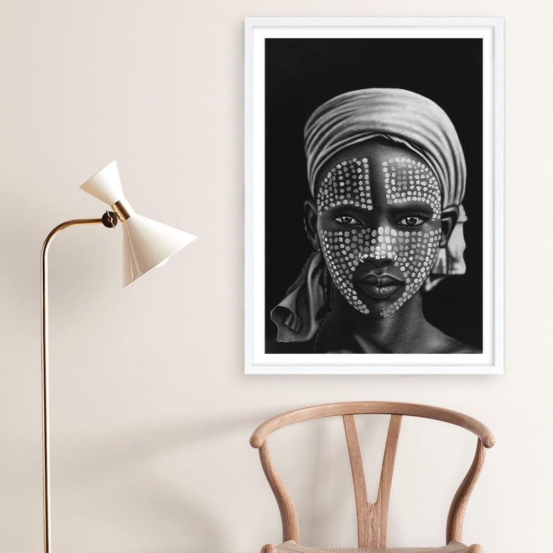 Shop Tribal Art Print a Hamptons style themed painted wall art print from The Print Emporium wall artwork collection - Buy Australian made fine art painting style poster and framed prints for the home and your interior decor room, TPE-038-AP