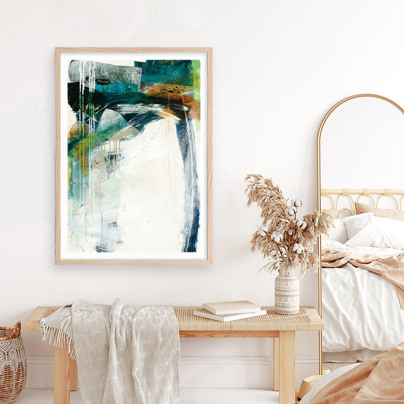 Shop Turbulence IV Art Print a painted abstract themed wall art print from The Print Emporium wall artwork collection - Buy Australian made fine art painting style poster and framed prints for the home and your interior decor room, TPE-WA-54997-AP