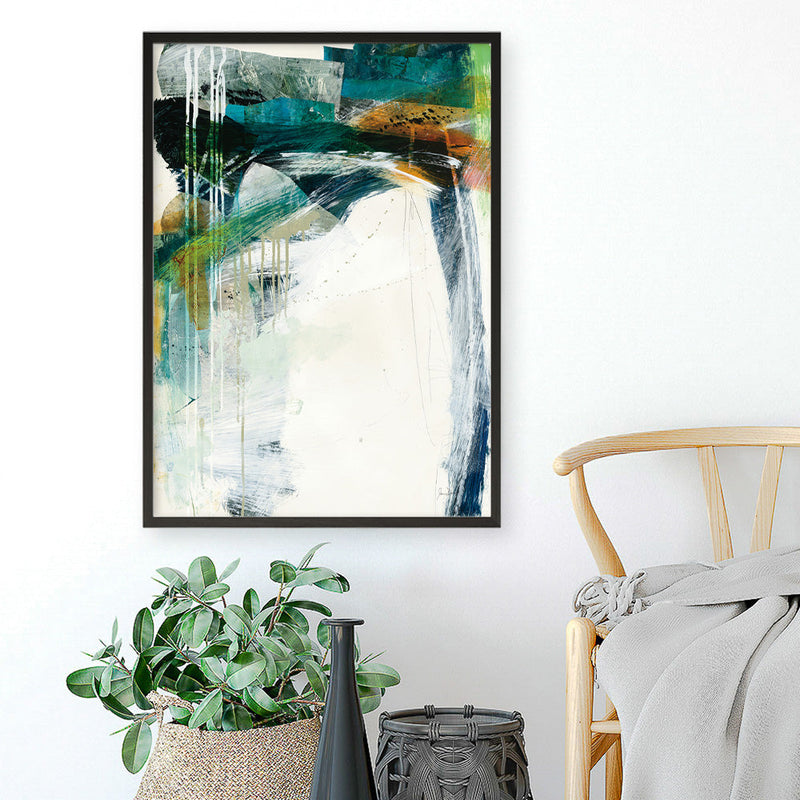 Shop Turbulence IV Art Print a painted abstract themed wall art print from The Print Emporium wall artwork collection - Buy Australian made fine art painting style poster and framed prints for the home and your interior decor room, TPE-WA-54997-AP