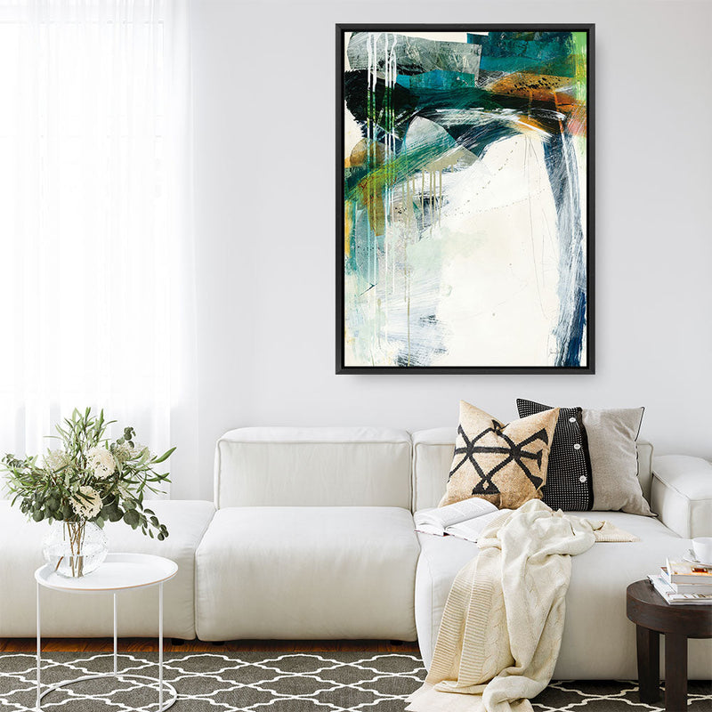 Shop Turbulence IV Canvas Print a painted abstract themed framed canvas wall art print from The Print Emporium artwork collection - Buy Australian made fine art painting style stretched canvas prints for the home and your interior decor space, TPE-WA-54997-CA-35X46-NF