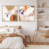 Shop Velvet At Dusk I (Square) Canvas Print a painted abstract themed framed canvas wall art print from The Print Emporium artwork collection - Buy Australian made fine art painting style stretched canvas prints for the home and your interior decor space, TPE-PC-PI400-CA-40X40-NF