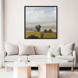 Shop View of the Valley (Square) Canvas Print a painted style framed canvas wall art print from The Print Emporium artwork collection - Buy Australian made fine art painting style stretched canvas prints for the home and your interior decor space, TPE-WA-68959-CA-40X40-NF