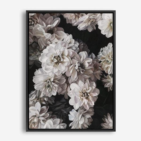 Shop Vintage Blooms Canvas Print a floral themed painted framed canvas wall art print from The Print Emporium artwork collection - Buy Australian made fine art painting style stretched canvas prints for the home and your interior decor space, TPE-207-CA-35X46-NF