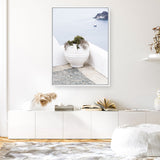 Shop White Grecian Urn Photo Canvas Print a coastal themed photography framed stretched canvas print from The Print Emporium wall artwork collection - Buy Australian made prints for the home and your interior decor space, TPE-1329-CA-35X46-NF