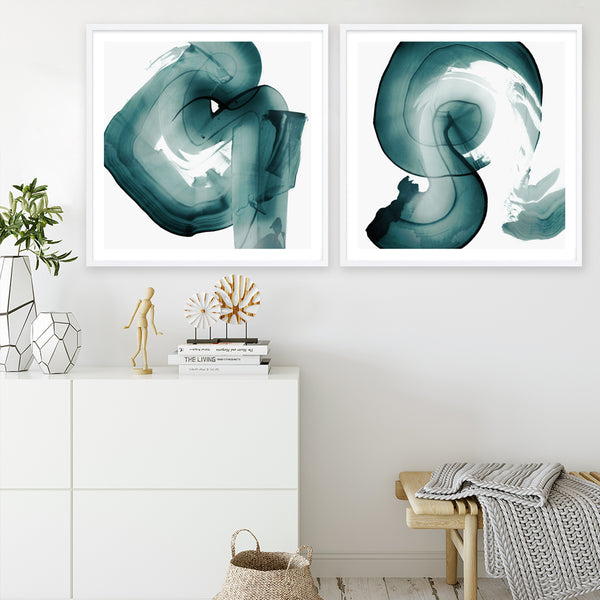Swirl V (Square) Art Print