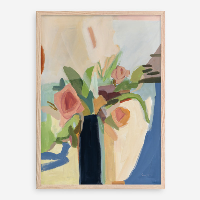 Shop Black Vase Art Print a painted floral themed abstract painted wall art print from The Print Emporium wall artwork collection - Buy Australian made fine art painting style poster and framed prints for the home and your interior decor room, TPE-WA-77773-AP