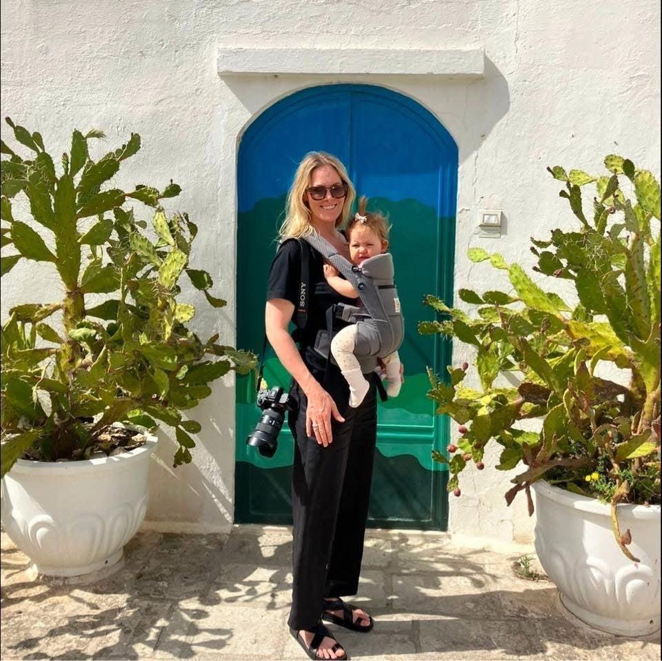 About us - an image of our founder Zoe Bristow as shot in italy - director of The Print Emporium brand Australia 