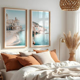 Amalfi Village I & II Photo Art Print Set