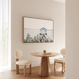 Blue Boat Shed Photo Canvas Wall Art Print