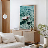 Capri Boat II Photo Canvas Wall Art Print