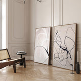 Fine Line 3 & 4 Canvas Wall Art Print Set