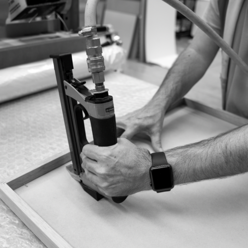 behind the scenes in our framing warehouse in Melbourne, Australia - The Print Emporium Australia