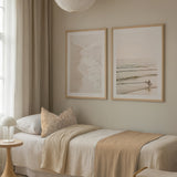 Pastel Shoreline & Going Surfing Photo Art Print Set