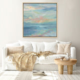 Vermillion Landscape I (Square) Canvas Print