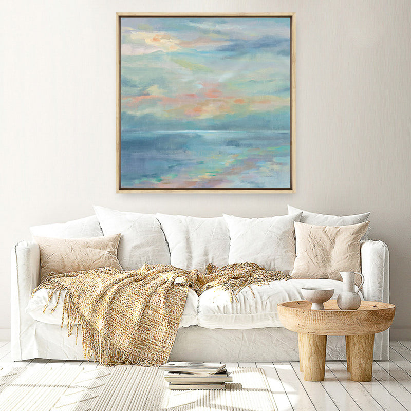 Vermillion Landscape I (Square) Canvas Print