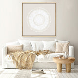 Coastal Block Print I Neutral  (Square) Canvas Print