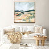 Vermillion Landscape II (Square) Canvas Print
