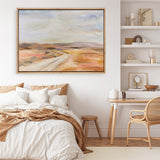 White Desert Road Canvas Print