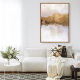 Golden Abstract Canvas Print