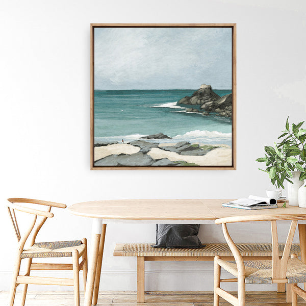 Trevone Bay (Square) Canvas Print