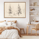 Elegant Pine III Panel Canvas Print