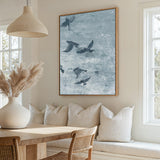 Migration Blue Panel III Canvas Print