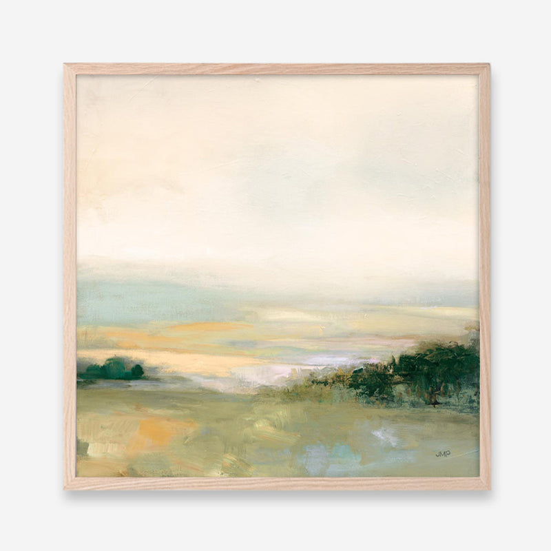 Dark Glowing Valley Neutral (Square) Art Print
