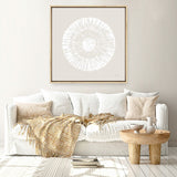 Coastal Block Print II Neutral (Square) Canvas Print