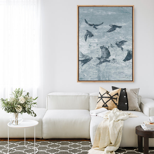Migration Blue Panel II Canvas Print