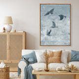 Migration Blue Panel I Canvas Print