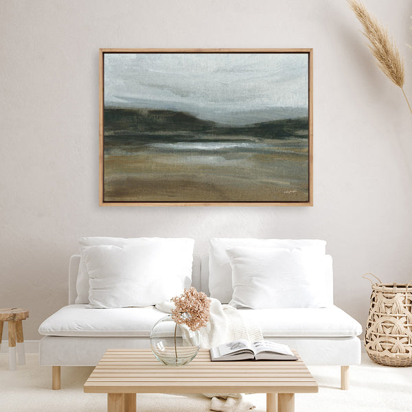 Misty River Valley Canvas Print
