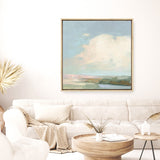 Colorful Horizon II Blue (Square) Canvas Print